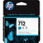 Kasetne HP 712 29-ml DesignJet Ink Cyan (3ED67A)