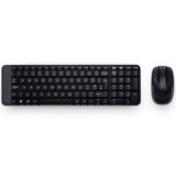 Tastatūra + pele LOGITECH MK220 Wireless Combo BLACK US (920-003161)