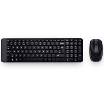 Tastatūra + pele LOGITECH MK220 Wireless Combo BLACK US - 920-003161