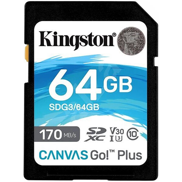 Memory card Kingston 64GB SDXC Canvas Go Plus 170R (SDG3/64GB)