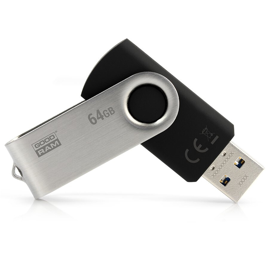 USB zibatmiņa GOODRAM 64GB UTS3 BLACK USB 3.0 - UTS3-0640K0R11