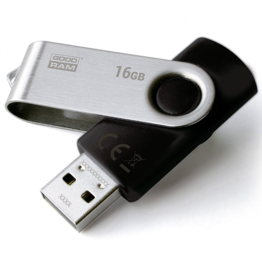 USB zibatmiņa GOODRAM 16GB UTS2 BLACK USB 2.0 - UTS2-0160K0R11