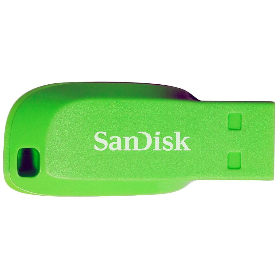 USB zibatmiņa SanDisk Cruzer Blade USB Flash Drive 64GB Electric Green - SDCZ50C-064G-B35GE