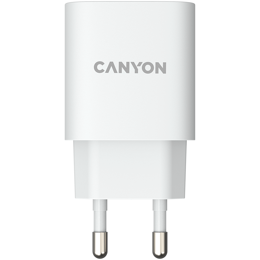 Kabeļu sistēmu sastāvdaļa (SCS) CANYON H-18-01, Wall charger with 1*USB - CNE-CHA18W