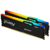 Operatīvā atmiņa Kingston Fury Beast RGB 32Gb 6000 MHz DDR5 CL32 Kit of 2x16GB (KF560C36BBEAK2-32)