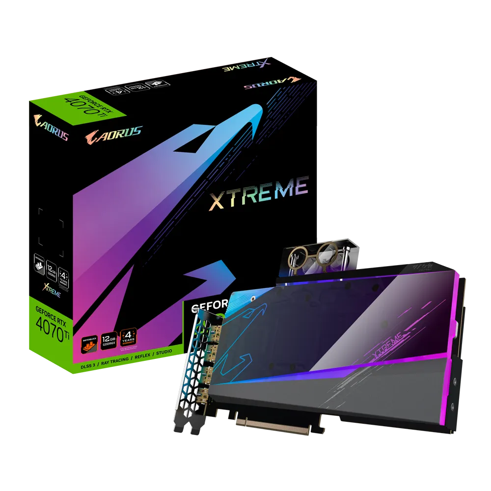 Videokarte GIGABYTE AORUS GeForce RTX 4070 Ti 12GB GDDR6X (GA-N407TAORUSX WB-12GD)