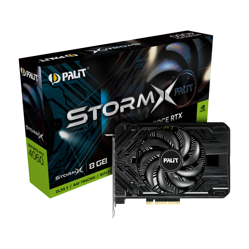 Videokarte PALIT GeForce RTX 4060 StormX 8GB GDDR6 (NE64060019P1-1070F)