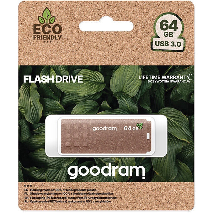 USB zibatmiņa GOODRAM 128GB UME3 ECO FRIENDLY USB 3.0 - UME3-1280EFR11