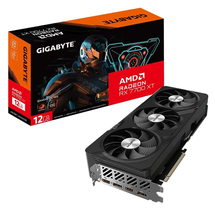 Videokarte GIGABYTE Radeon RX 7700 XT GAMING OC 12 Gb (GV-R77XTGAMING OC-12GD)