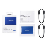 Ārējie cietie diski un SSD Samsung T7 2TB USB 3.2 (MU-PC2T0H/WW)