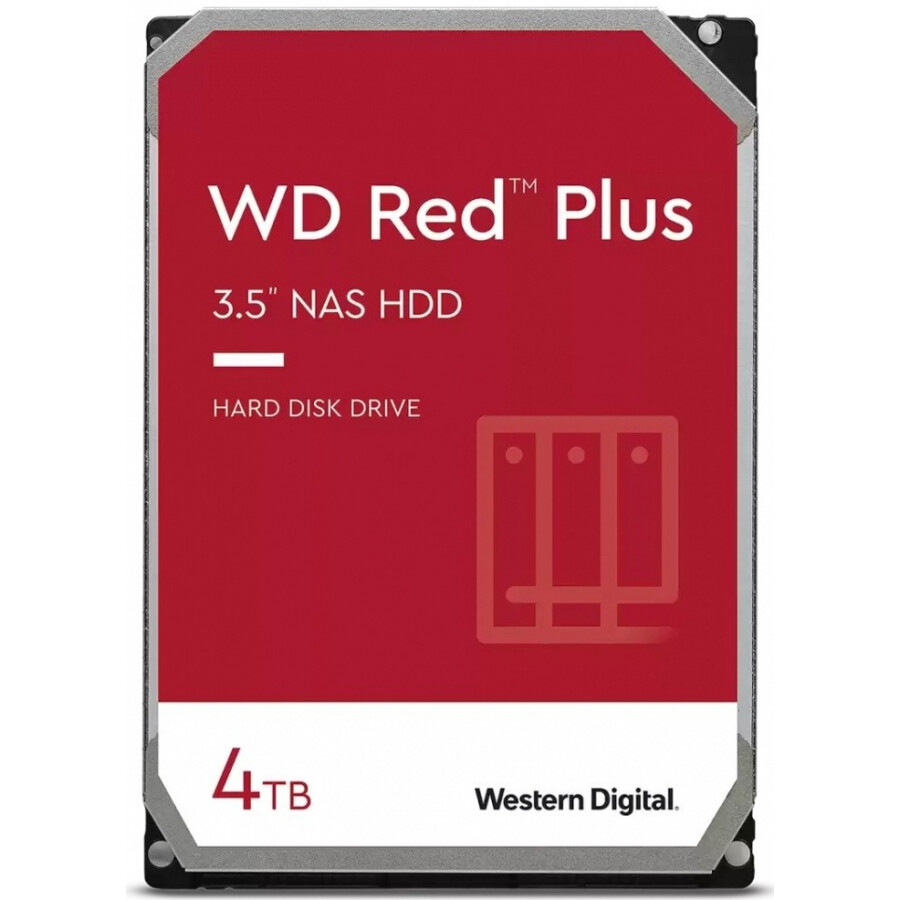 Cietais disks WD Red Plus 4TB SATA-III (WD40EFPX)