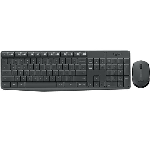 Tastatūra + pele LOGI MK235 ENG Black (920-007931)