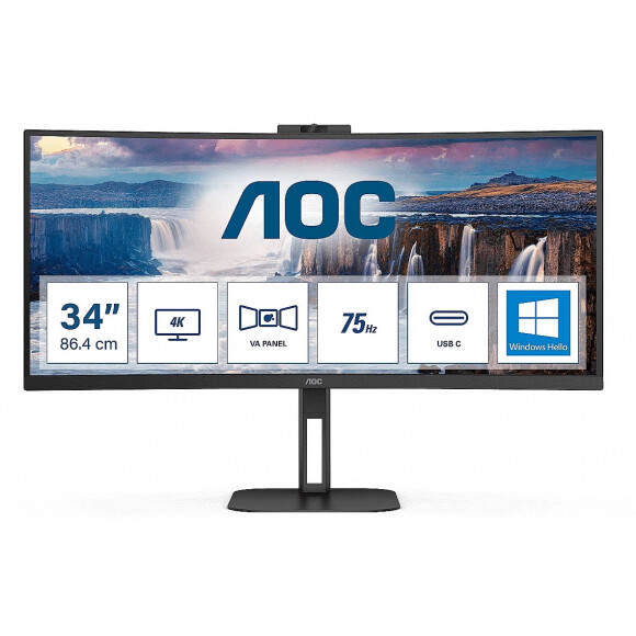 Monitors AOC CU34V5CW/BK 34'' (CU34V5CW/BK)