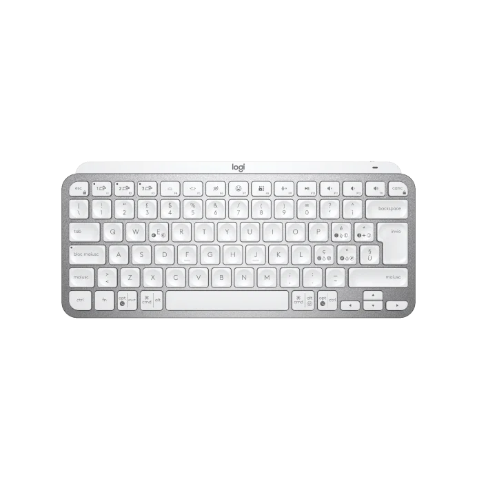 Tastatūra LOGI MX Keys PALE GREY ENG (920-010499)