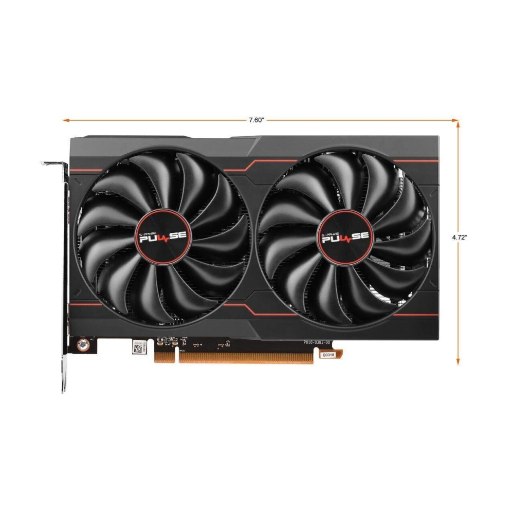 Videokarte SAPPHIRE PULSE AMD RADEON RX 6500 XT 4GB 2310 MHz (11314-01-20G)