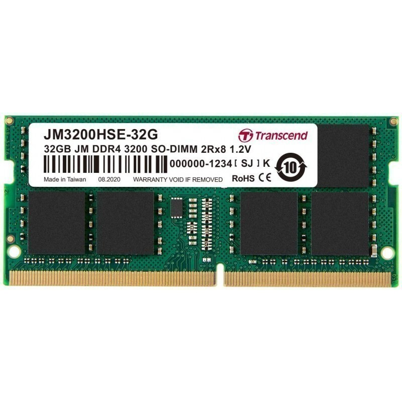 Operatīvā atmiņa TRANSCEND JM 32GB 3200 MHz DDR4 CL22 (JM3200HSE-32G)