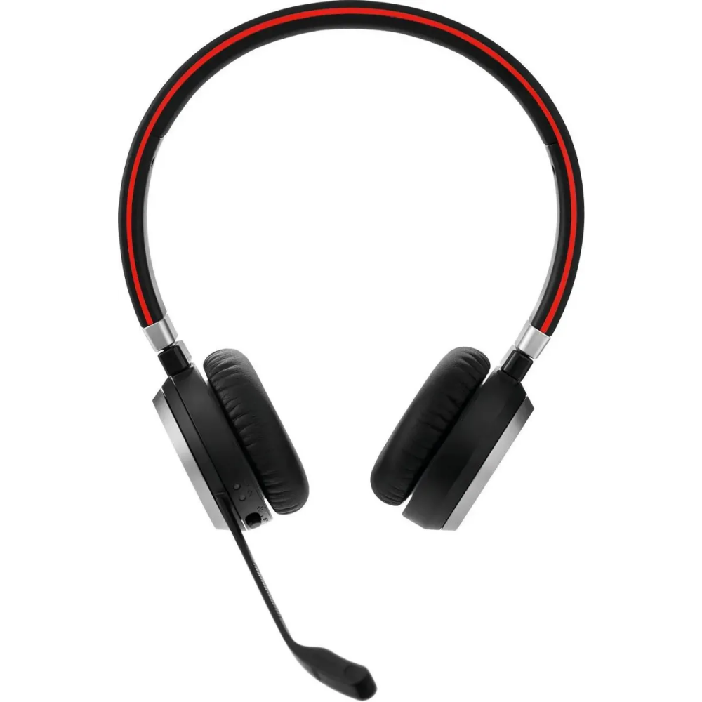 JABRA Evolve 65 SE Link380a UC Stereo Black/Red/Silver (6599-839-409)