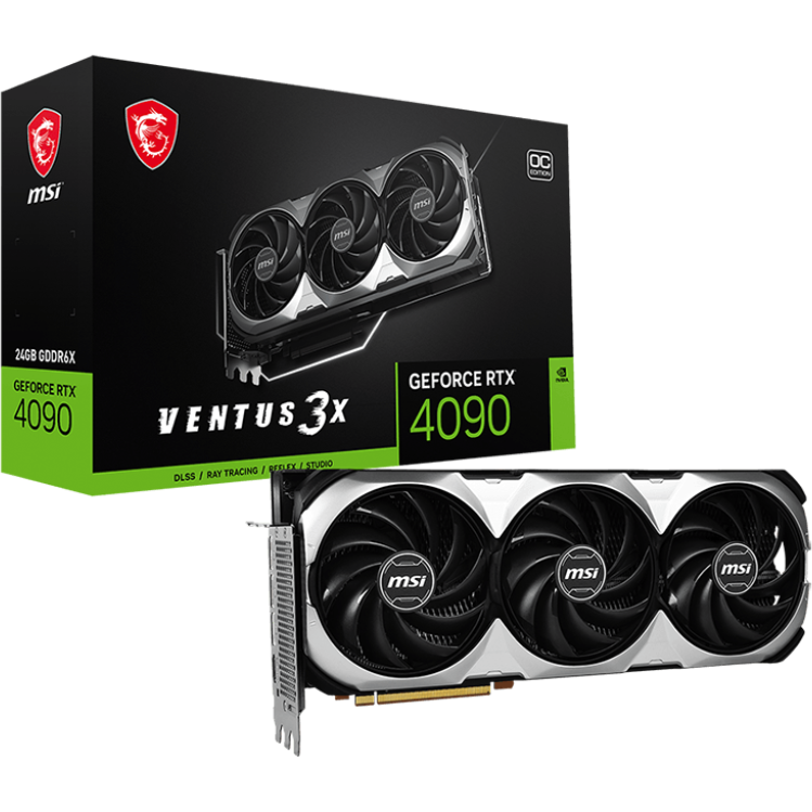 Videokarte MSI GeForce RTX 4090 VENTUS 3X E 24GB (GEFORCE RTX 4090 VENTUS 3X E 24G OC)