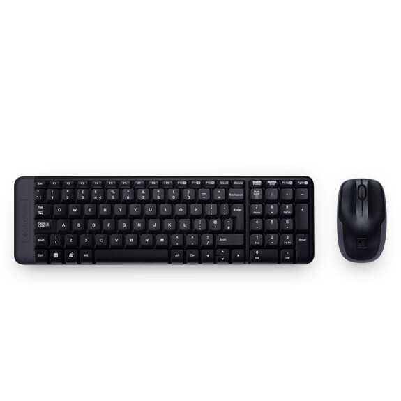 Tastatūra + pele LOGITECH MK220 ENG BLACK (920-003168)