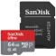 Memory card SanDisk Ultra microSDXC 64GB + SD Adapter (GN6MA) - SDSQUAB-064G-GN6MA