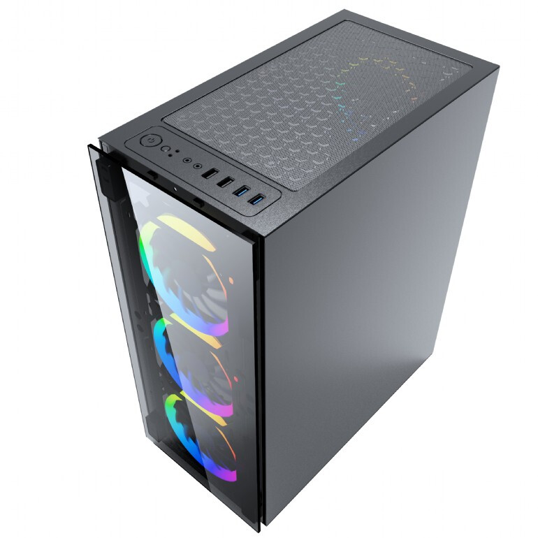 Datoru korpuss GEMBIRD Fornax 1500RGB Midi-Tower (CCC-FC-1500RGB)