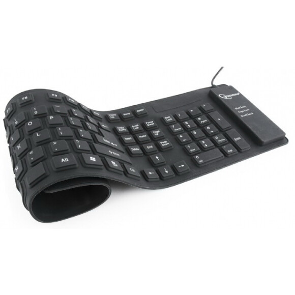 Tastatūra GEMBIRD KB-109F-B Black ENG (KB-109F-B)