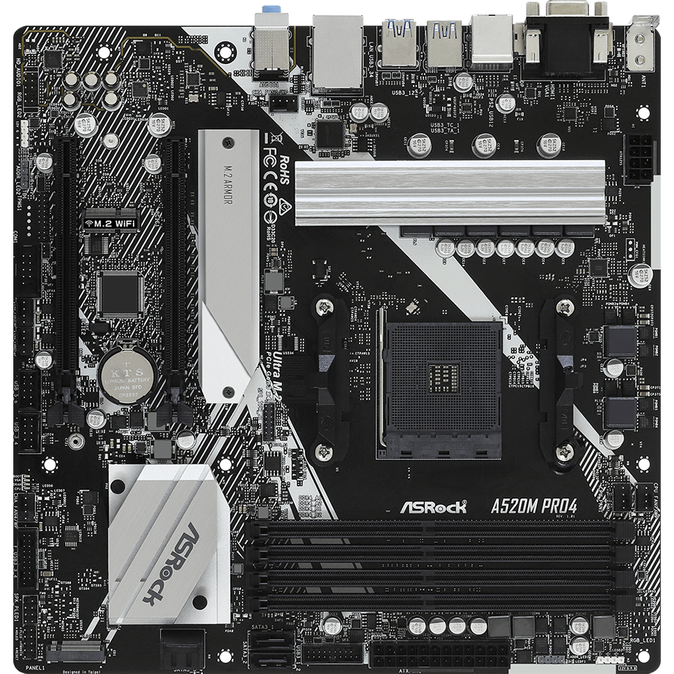 Pamatplate ASRock A520M PRO4 (A520M PRO4)