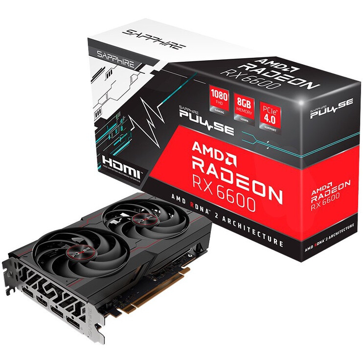 Videokarte SAPPHIRE Radeon PULSE RX 6600 GAMING 8GB GDDR6 (11310-01-20G)