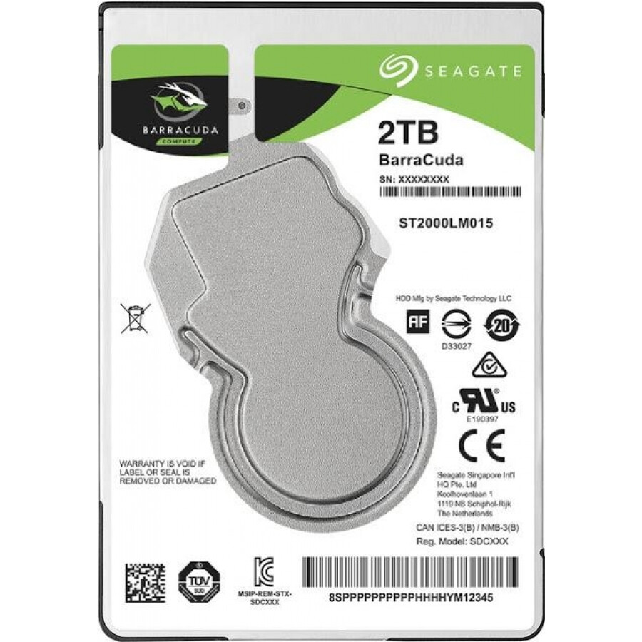 Cietais disks SEAGATE Barracuda 2TB SATA-III (ST2000LM015)