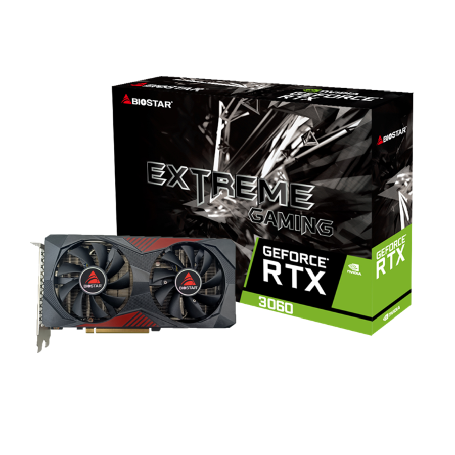 Videokarte BIOSTAR NVIDIA GeForce RTX 3060 12 GB (VN3606RML9)