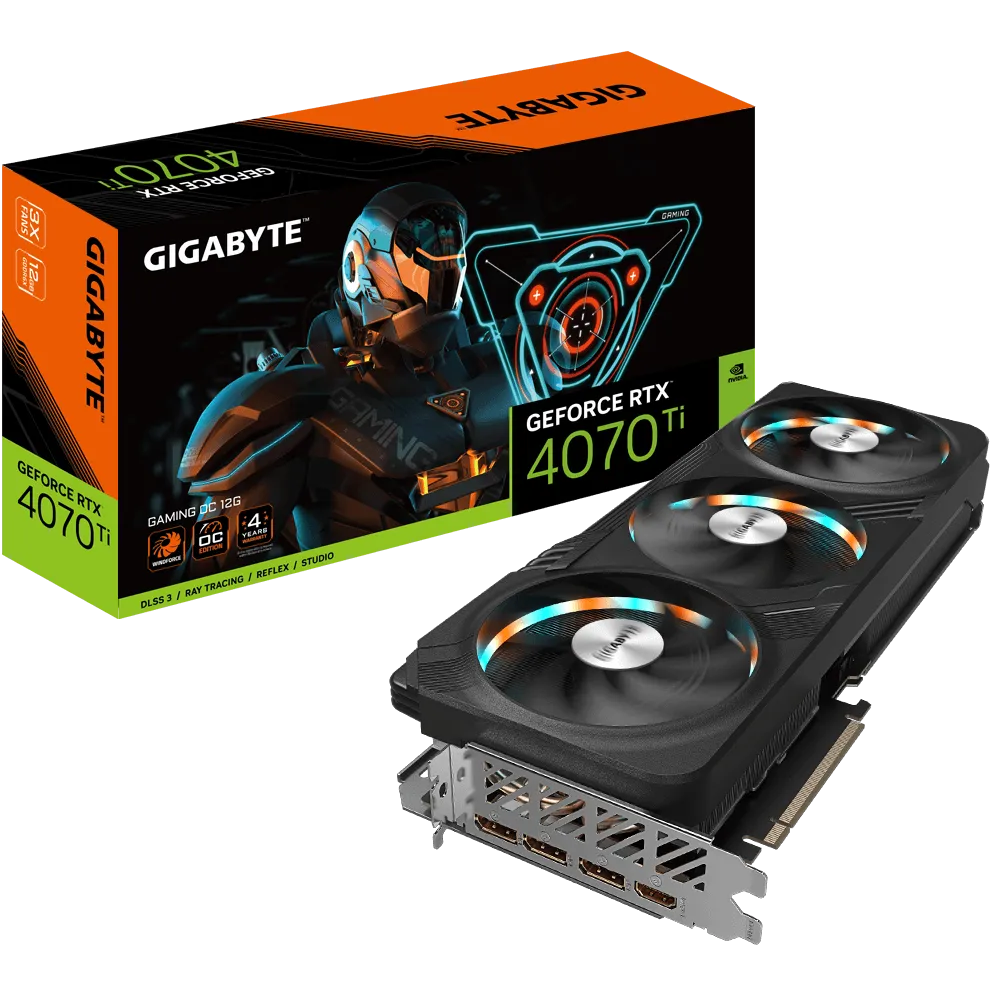 Videokarte GIGABYTE NVIDIA GeForce RTX 4070 Ti SUPER 16 GB GDDR6X (N407TSGAMINGOC-16GD)