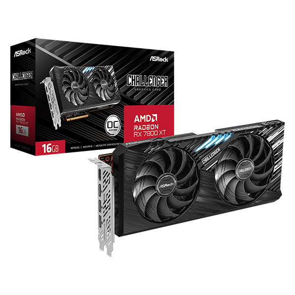 Videokarte ASROCK AMD Radeon RX 7800 XT 16 GB (RX7800XTCL16GO)