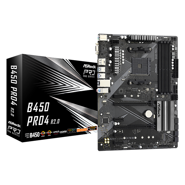 Pamatplate ASROCK B450 Pro4 R2.0 (B450PRO4R2.0)