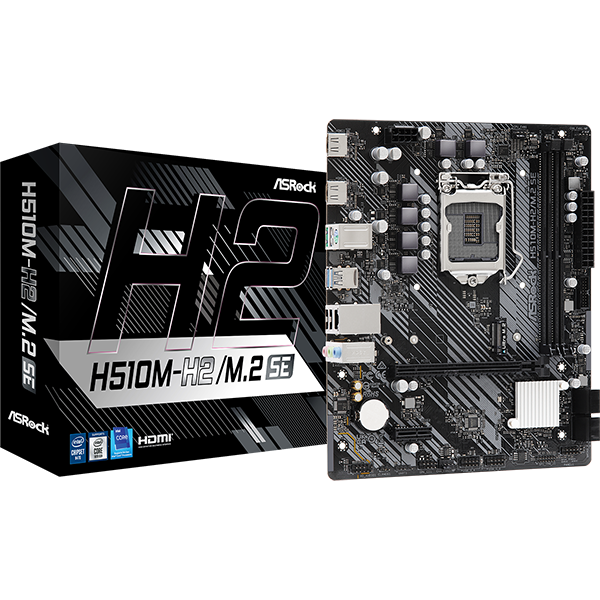 Pamatplate ASROCK Intel H470 Express LGA1200 Micro-ATX (H510M-H2/M.2SE)