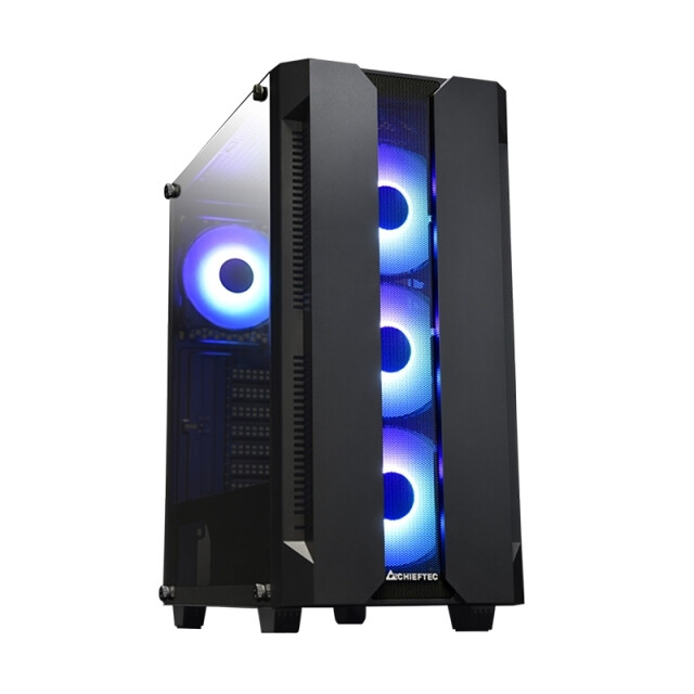 Datoru korpuss CHIEFTEC HUNTER MidiTower ATX MiniITX Black (GS-01B-OP)