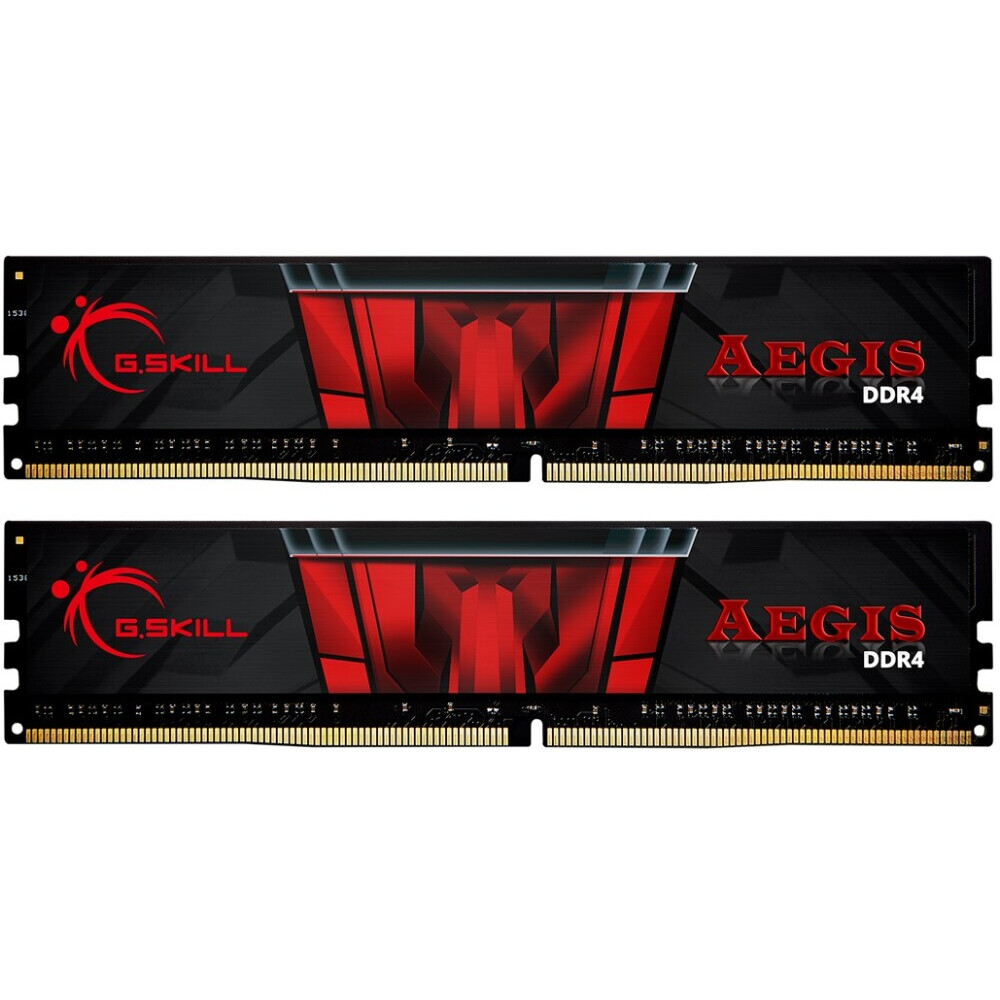 Operatīvā atmiņa G.SKILL Aegis 16GB 2666MHz DDR4 CL19 KIT of 2x8GB (K2 F4-2666C19D-16GIS)