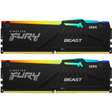 Operatīvā atmiņa Kingston Fury Beast RGB 64Gb 5600MHz DDR5 CL36 KIT of 2x32GB (KF556C36BBEAK2-64) (2x32Gb KIT)