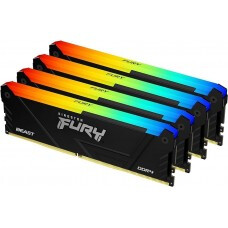 Operatīvā atmiņa KINGSTON FURY Beast RGB 32GB 3600 MHz DDR4 CL17 Kit 0f 4x8GB (KF436C17BB2AK4/32)