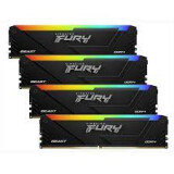 Operatīvā atmiņa KINGSTON FURY Beast RGB 64GB 3200 MHz DDR4 CL16 Kit of 4x16GB (KF432C16BB12AK4/64)