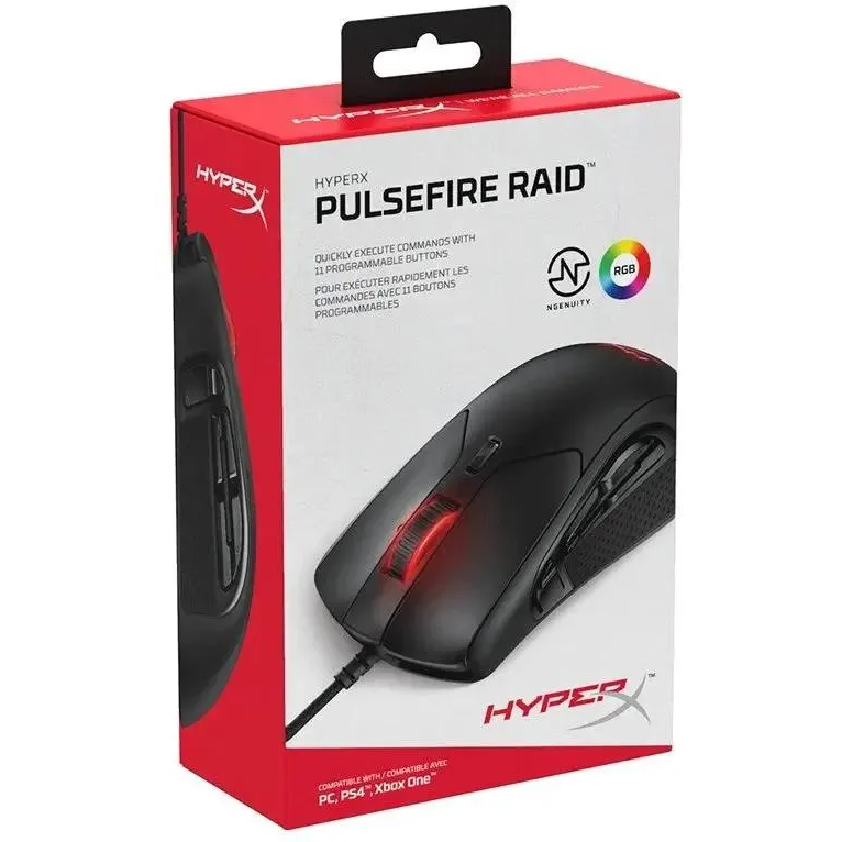 Pele HYPERX PULSEFIRE RAID HX-MC005B Black (4P5Q3AA)