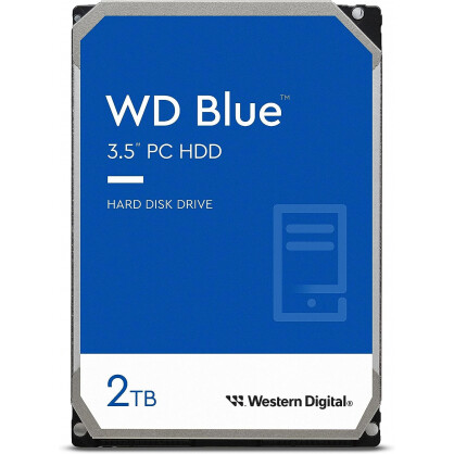 Cietais disks WESTERN DIGITAL Blue 2TB SATA-III (WD20EARZ)