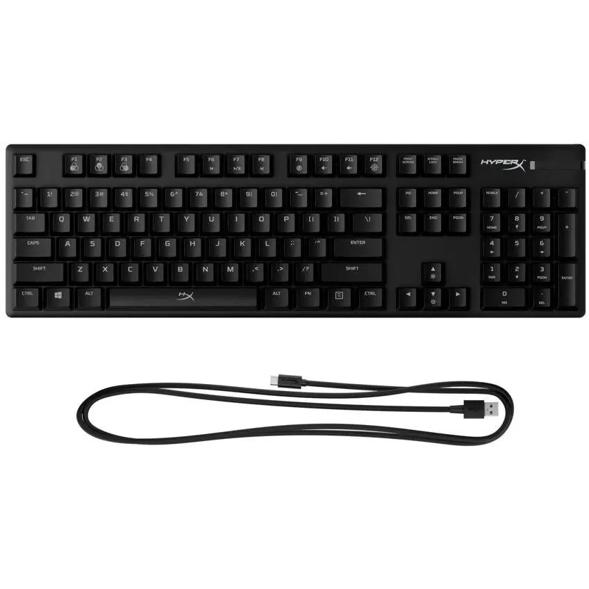 Tastatūra HYPERX GAMING MECHANICAL HX-KB6AQX-US Black ENG (4P5N9AA/ABA)