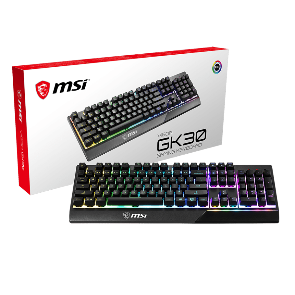 Tastatūra MSI GAMING BLACK ENG/VIGOR GK30 US (VIGORGK30US)