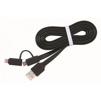 Kabelis GEMBIRD LIGHTNING +MICRO USB TO (CC-USB2-AMLM2-1M)