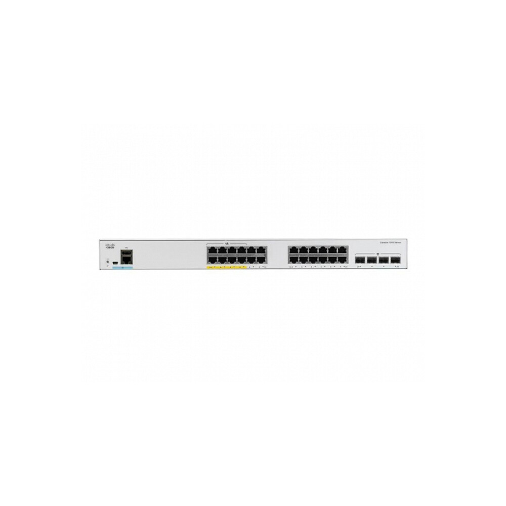 Slēdzis (komutators) CISCO Catalyst 1000 24-Port Gigabit PoE+ (C1000-24FP-4G-L)