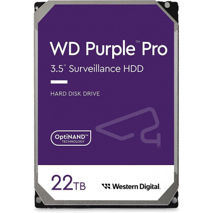 Cietais disks WESTERN DIGITAL Purple Pro 22TB SATA 512 MB 7200 rpm 3,5" (WD221PURP)