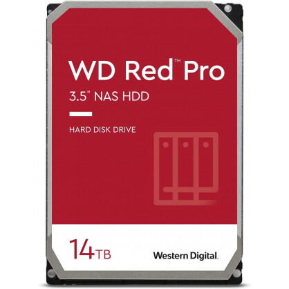 Cietais disks WESTERN DIGITAL Red Pro 14TB SATA 512 MB 7200 rpm 3,5" (WD142KFGX)