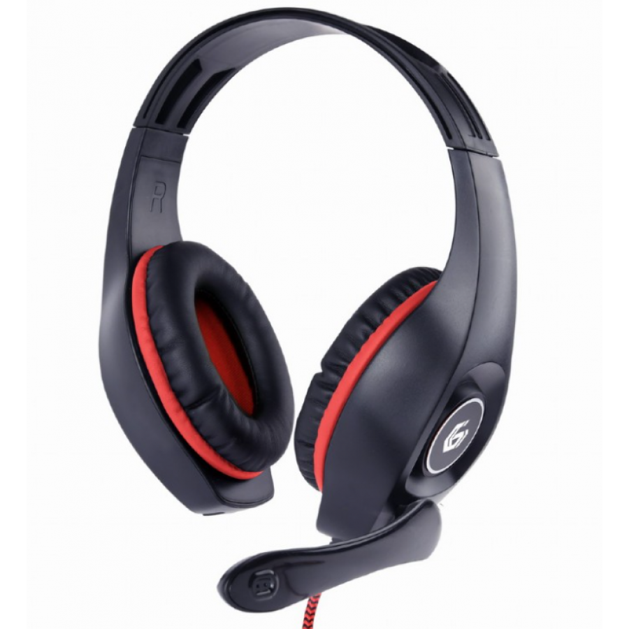 GEMBIRD GAMING/RED/BLACK (GHS-05-R)