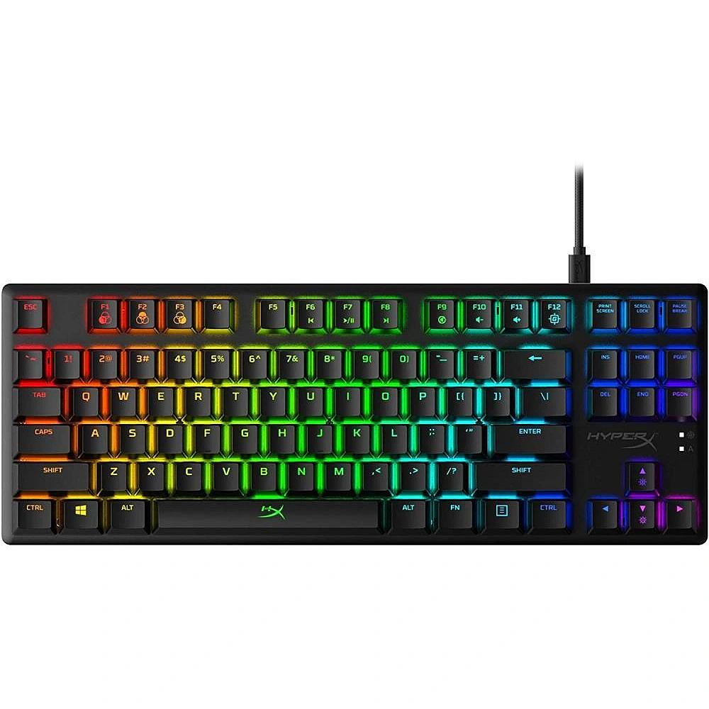 Tastatūra HYPERX GAMING MECHANICAL Black ENG (HX-KB7AQX-US) - 4P5P1AA