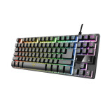 Tastatūra TRUST USB GXT 833 Black ENG (23698)